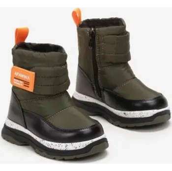 Dívčí obuv APAWWA dětské sněhule D1004 a D1005 zelená Velikost: 27