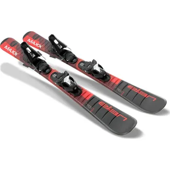 Zimní sport ELAN Dětské sjezdové lyže MAXX BLK/RED JRS + vázání EL 7.5 GW 130cm ČERNÁ|ČERVENÁ 2023
