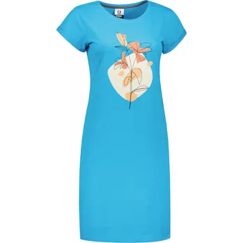 Dámské šaty Dámské prodloužené tričko/šaty ALTISPORT ALW187178 Tyrkysová XL
