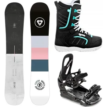 Snowboarding Gravity Electra 24/25 dámský snowboard + Raven S230 Black vázání + Raven Diva black/mint boty 154 cm + vázání S/M (EU 37-42) + DÁREK + Doprava ZDARMA