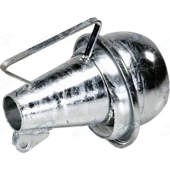 Komín Kónická tryska samec pozink 150 mm