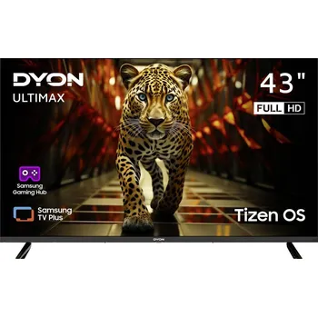 Televizor Dyon Ultimax 43F-TI LED TV, 108 cm 43 palec, E (A - G), DVB-T2, DVB-C, DVB-S2, Full HD, Smart TV, WLAN, CI+, černá