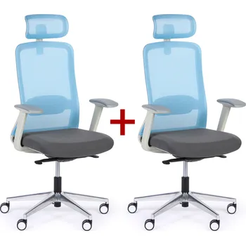 Kancelářská židle JAMES 1+1 ZDARMA, modré