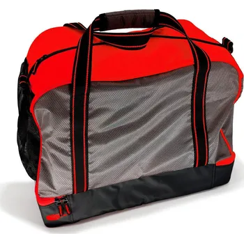 Sportovní taška POWER SHOT Ekologická sportovní taška Cubico - Voděodolná - Červená a černá ČERNÁ|ČERVENÁ|ŠEDÁ