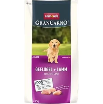 Krmivo pro psa Animonda GranCarno Dog DryFood Junior s drůbežím a jehněčím masem 12 kg