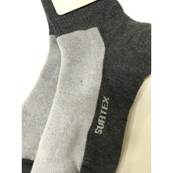 Pánské ponožky Surtex zimní ponožky s volným lemem Merino 75% šedá černá Velikost: 41-43