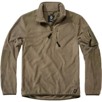 Pánská mikina Mikina Fleece Troyer Ripstop, Brandit, Olivová, S