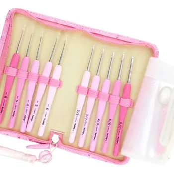 Jehlice Tulip Etimo Rose - sada háčků vel. 0,9 - 3,5 mm růžová