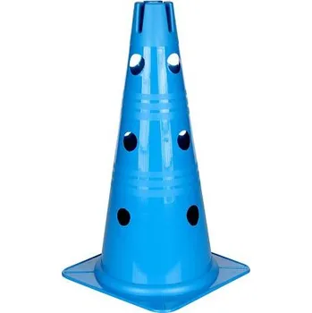 Sportovní kužel Merco Vario kužel s otvory modrá 38 cm balení 1 ks