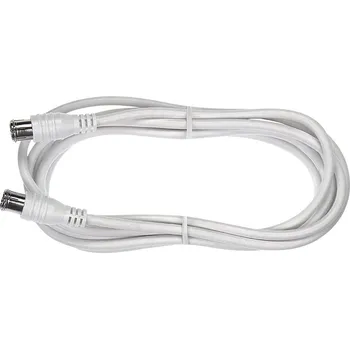 Audio kabel Axing SAT kabel [1x F rychlozástrčka - 1x F rychlozástrčka] 1.50 m 85 dB bílá