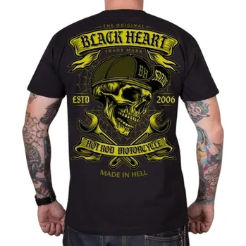 BLACK HEART Triko Satan černá - L