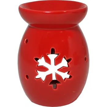 AROMALAMPA s vločkou červená 14cm