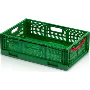 Přepravka na jídlo SKLÁDACÍ PŘEPRAVKA PERFOROVANÁ 600X400X180 MM