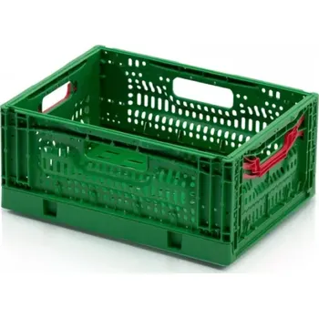 Přepravka na jídlo SKLÁDACÍ PŘEPRAVKA PERFOROVANÁ 400X300X180 MM