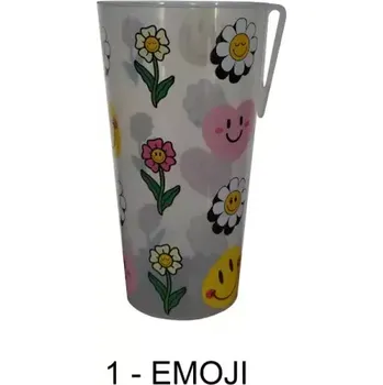 Jednorázové nádobí PP KELÍMEK S KLIPEM 0,5 L EXTRA PEVNÝ, UNIVERZÁLNÍ POTISK