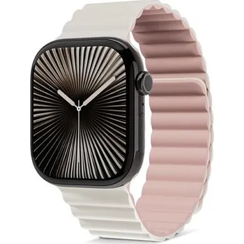 Chytré hodinky Epico magnetický pásek pro Apple Watch 38/40/41mm - RŮŽOVÝ/šedý