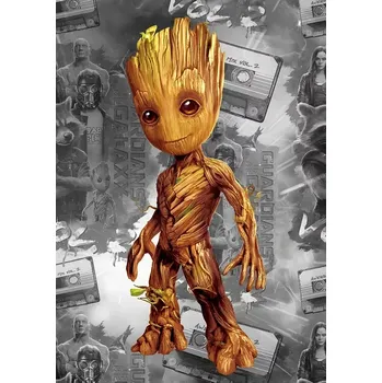 Strážci galaxie- Baby Groot, plechová tabule 40x30 cm