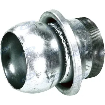 okap Spojka samec x závit 120 mm, 4" - zinek