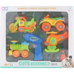 Šroubovací set dopravní prostředky 4 ks…