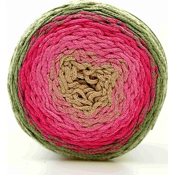 Příze Chainy Cotton Cake ReTwisst 19 variace smetanová, růžová, malinová, béžová