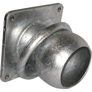 Kouřovod Čtyřhranná příruba s trubkou samec 150 mm