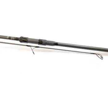 Rybářský prut Harrison Advanced Rods Harrison kaprový prut Aviator Plus 3 12ft 3,75lb All Black, sedlo 1K Carbon, Abbreviated, Kigan ZDZ Gunsmoke 50mm