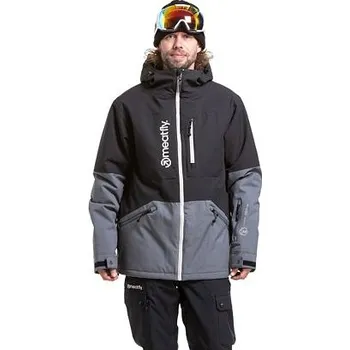 Meatfly pánská SNB & SKI bunda Helios Dark Grey / Black | Černá | Velikost XL