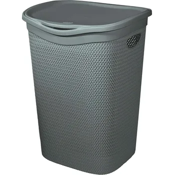 Koš na prádlo BELLI e FORTI s.r.l. Belli E Forti koš na prádlo s víkem RATA, šedý, plast, 55 L