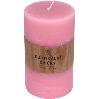 ARÔME Rustikální svíčka 70x120 mm, růžová