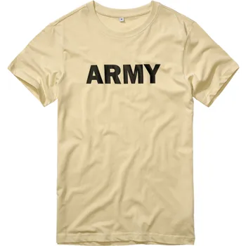 Pánské triko ARMY, Brandit, béžová, L