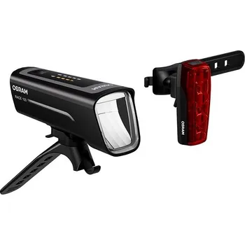 Cyklosvítilna OSRAM LEDsBIKE Race E100 set přední/zadní černé