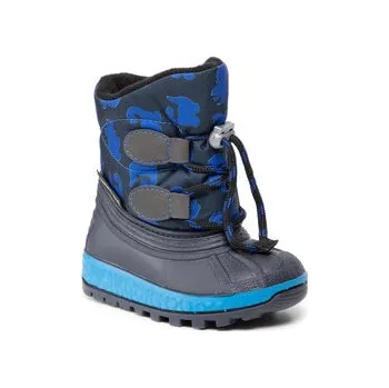 Dívčí sněhule Sněhule Boatilus Kd Joggy Sport Lace NJ09 VAR.17ZT Tmavomodrá 24_25