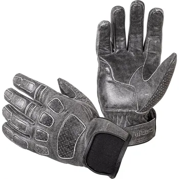 Moto rukavice W-TEC Kožené moto rukavice Whacker šedá - L