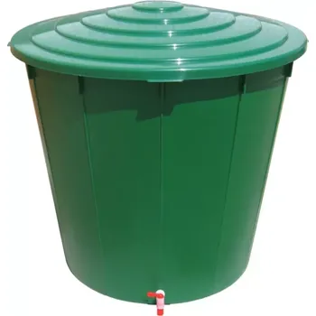 Sud PE SUD 500 L TYP 4550 NA DEŠŤOVOU VODU ZAHRADNÍ ZELENÝ VČETNĚ VÝPUSTNÉHO KOHOUTKU A VÍKA (13,8)