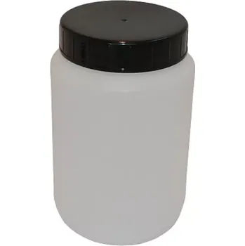 Dóza na potraviny 376-70542 HDPE DÓZA 500 ML NATUR KULATÁ ŠIROKOHRDLÁ, BEZ UZÁVĚRU