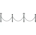 STREND PRO Garden Lampa Strend Pro Garden, reťaz, solárna, 1x LED, 16,5x16,5x71,5 cm 2172925