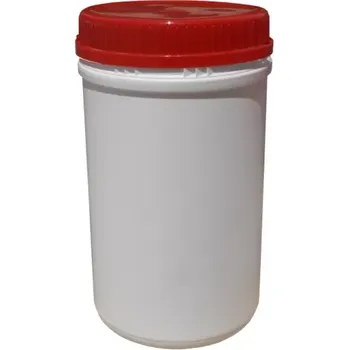 Dóza na potraviny HDPE DÓZA 1000ML UN BÍLÁ, 95/80 x 166 MM VČETNĚ VÍČKA + MEZIVÍČKA/1133KS PALETA