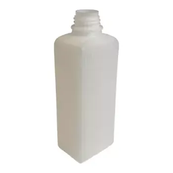 Láhev 310-70521 HDPE LÁHEV 250 ML NATUR HRANATÁ ÚZKOHRDLÁ, BEZ UZÁVĚRU