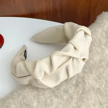 Dámské tričko Široké dámské čelenky do vlasů | dámské čelenky, vlasové doplňky - rongbu mléčně bílá