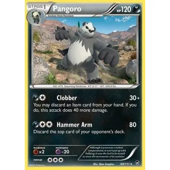 Karetní hra Pokémon FFI 068/111 Pangoro - Furious Fists Stav: Excellent, Verze: NORMAL