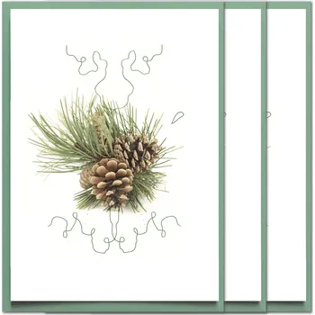 Přání s borovicí (Sada 3 kusy)