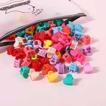 Dívčí sponky do vlasů s květinami | Módní doplňky 50 ks - Srdce