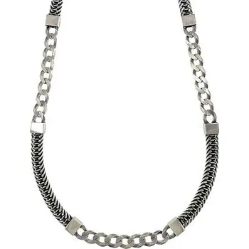 Řetízek Stříbrný pánský řetízek fox pancr délka řetízku 55cm