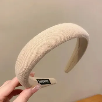 Čelenka Elastická čelenka do vlasů vintage styl | dámská čelenka, vlasové doplňky - béžový