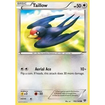 Karetní hra Pokémon XY 102/146 Taillow - XY Stav: Excellent, Verze: NORMAL