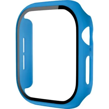 Pouzdro na mobilní telefon Matné pouzdro s tvrzeným sklem pro Apple Watch 42mm (Series 10 / 11) - modré