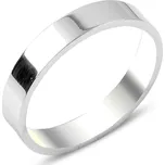 Stříbrný snubní prsten FLAT Velikost prstenu: 14 (EU: 72-73) Ag 925; ≤3 g.