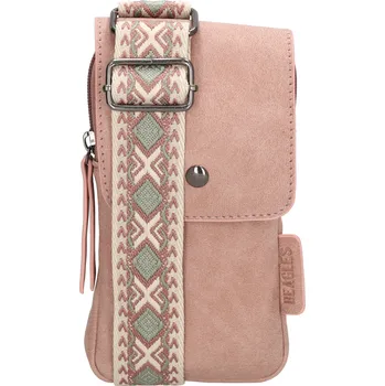 Beagles dámska crossbody taška na mobil Malaga - světle růžová