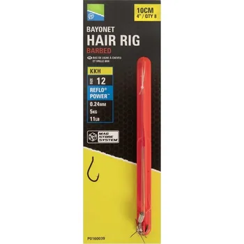 Rybářský háček Preston Preston Innovations Návazec Bayonet Hair Rigs 10 cm - Velikost Háčku 8