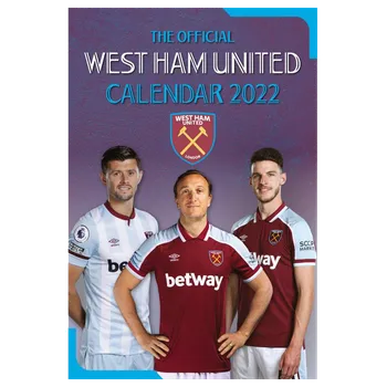 Kalendář Nástěnný kalendář West Ham United FC 2022